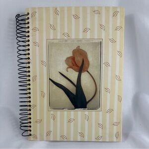 Journal rose, covered front, approximately 2 inches thick